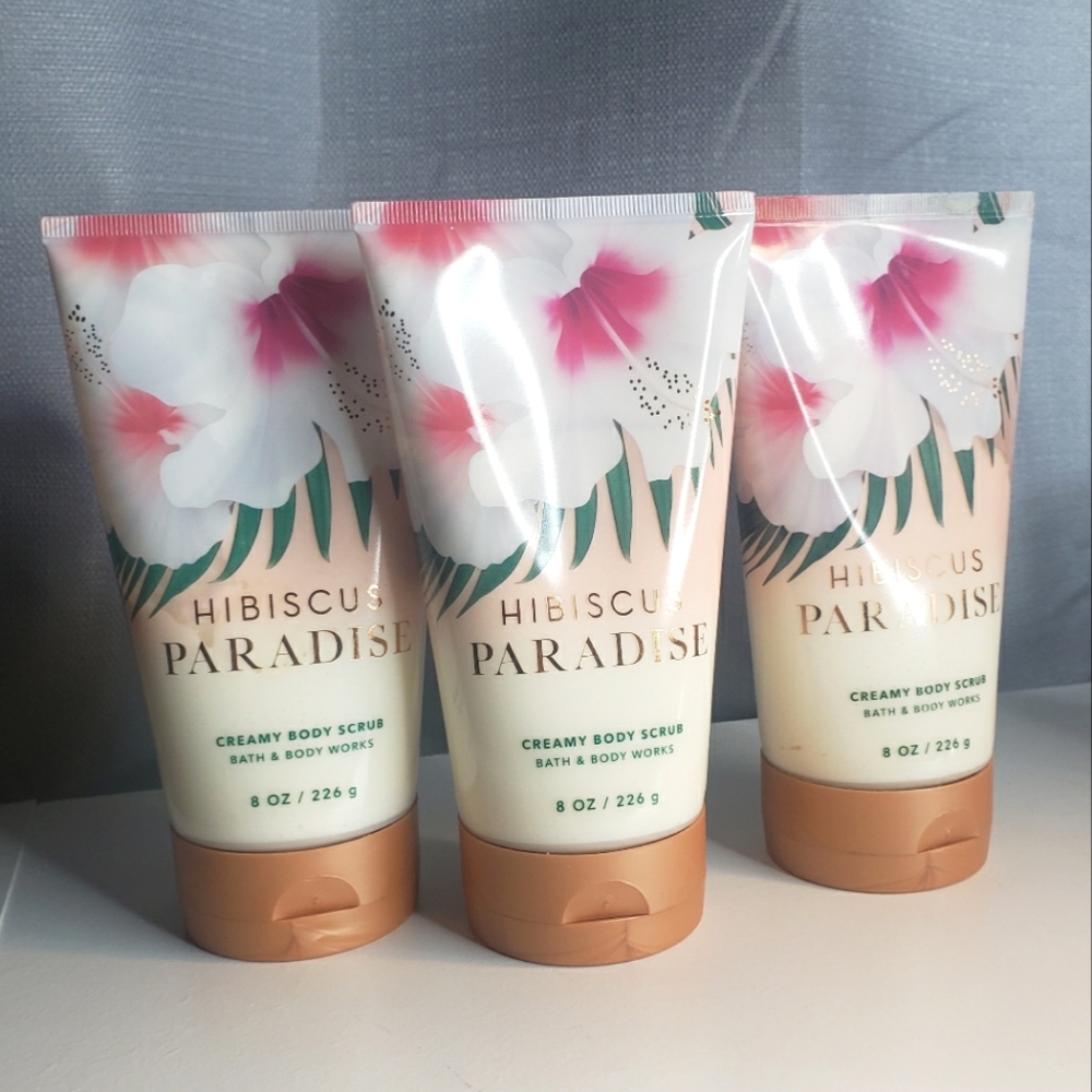 NEW BBW HIBISCUS PARADISE CREAMY SCRUB X3